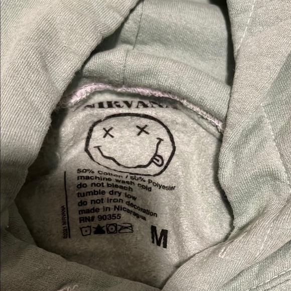 Nirvana green graphic hoodie - Picture 6 of 6
